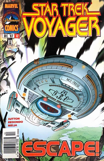 Cover for Star Trek: Voyager (Marvel, 1996 series) #12 [Newsstand]