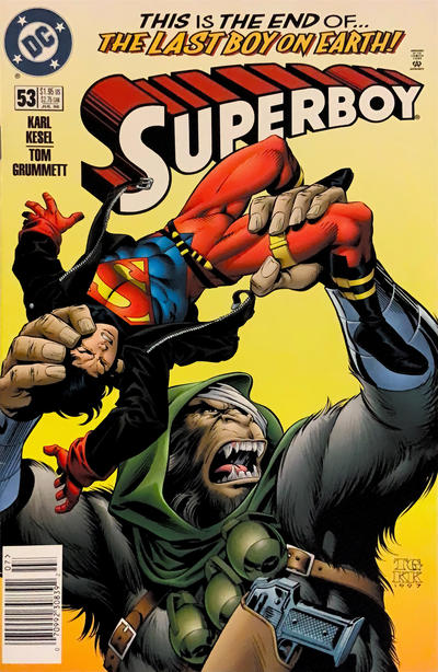Cover for Superboy (DC, 1994 series) #53 [Newsstand]