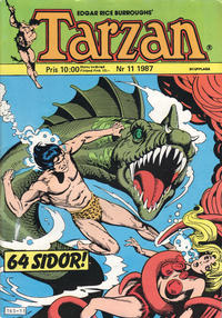 Cover Thumbnail for Tarzan (Atlantic Förlags AB, 1977 series) #11/1987