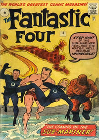 Cover Thumbnail for Fantastic Four (Marvel, 1961 series) #4 [British]