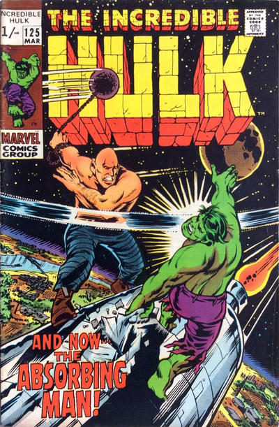 Cover for The Incredible Hulk (Marvel, 1968 series) #125 [British]