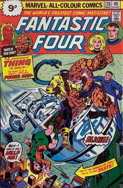 Cover for Fantastic Four (Marvel, 1961 series) #170 [British]