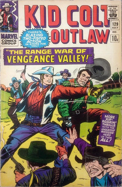 Cover for Kid Colt Outlaw (Marvel, 1949 series) #129 [British]