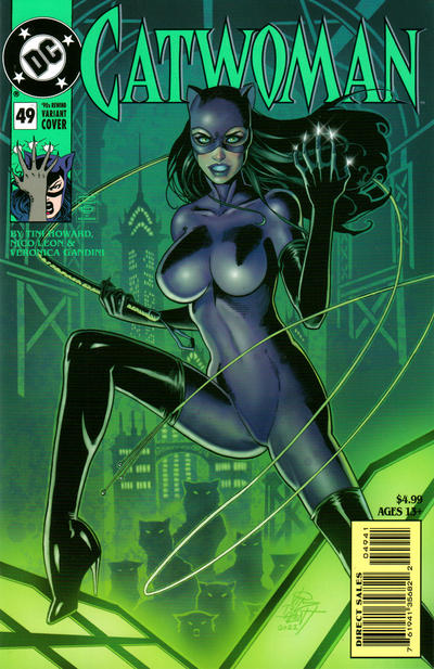 Cover for Catwoman (DC, 2018 series) #49 [Jim Balent 90's Rewind Cardstock Variant Cover]