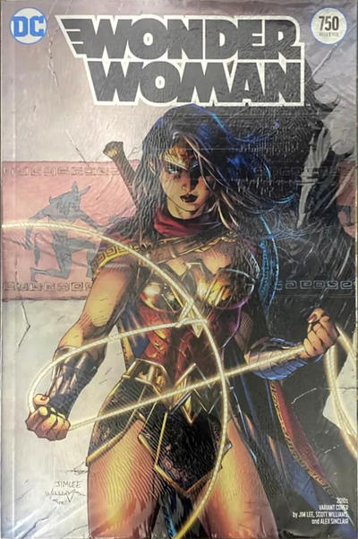 Cover for Wonder Woman (DC, 2016 series) #750 [Jim Lee Convention Exclusive Silver Foil Cover]