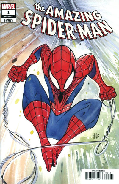 Cover for The Amazing Spider-Man (Marvel, 2022 series) #1 (895) [Variant Edition - Peach Momoko Cover]
