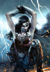 Cover for Wonder Woman (DC, 2016 series) #750 [Bulletproof Comics and Games Gabriele Dell’Otto "Lightning" Virgin Cover]