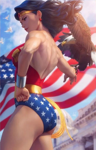 Cover for Wonder Woman (DC, 2016 series) #750 [Artgerm Collectibles Virgin Cover]