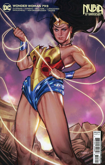 Cover for Wonder Woman (DC, 2016 series) #793 [Joshua "Sway" Swaby Nubia 50th Anniversary Cardstock Variant Cover]