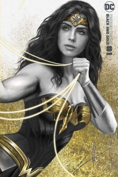 Cover for Wonder Woman Black & Gold (DC, 2021 series) #1 [Comics Elite Carla Cohen Minimal Trade Dress Cover]