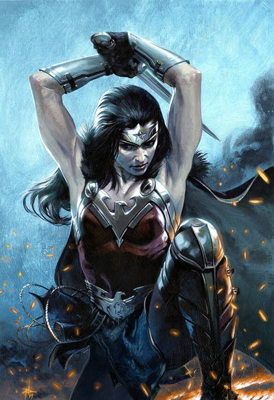 Cover for Wonder Woman (DC, 2016 series) #750 [Bulletproof Comics and Games Gabriele Dell’Otto Virgin Cover]