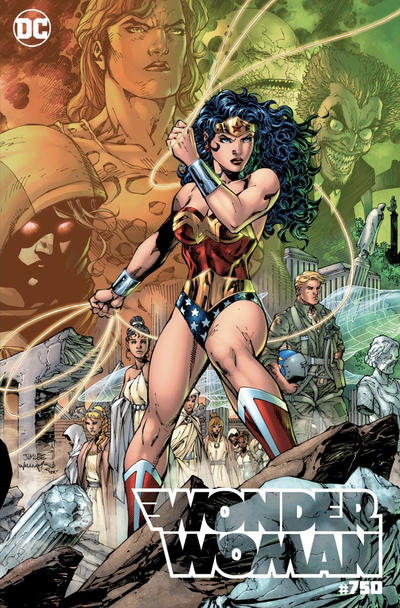 Cover for Wonder Woman (DC, 2016 series) #750 [Torpedo Comics Jim Lee Right Side Cover]