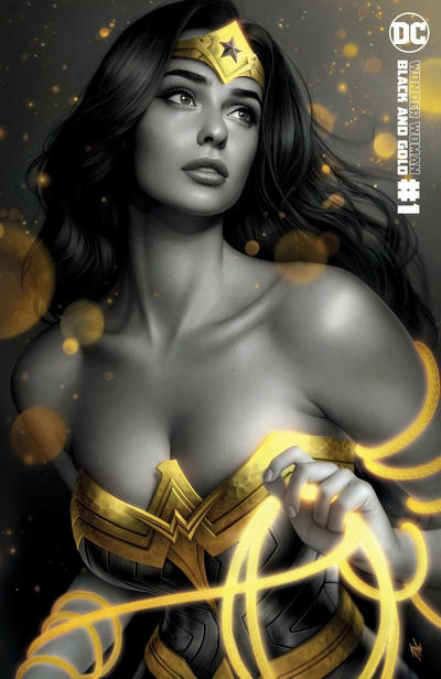 Cover for Wonder Woman Black & Gold (DC, 2021 series) #1 [Black Flag Comics Warren Louw Minimal Trade Dress Cover]