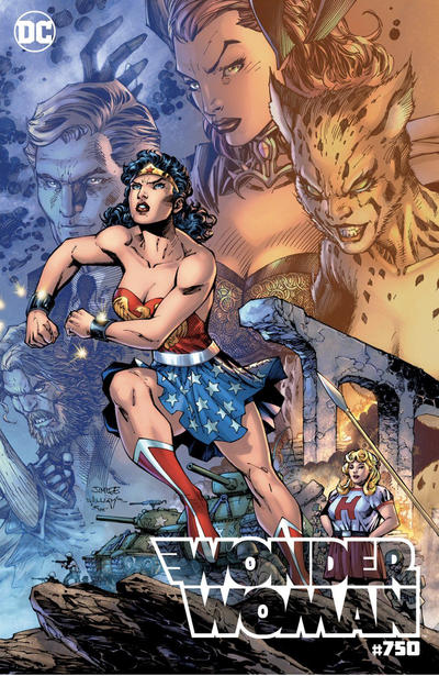 Cover for Wonder Woman (DC, 2016 series) #750 [Torpedo Comics Jim Lee Left Side Cover]