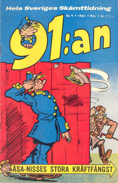 Cover for 91:an (Åhlén & Åkerlunds, 1956 series) #9/1961