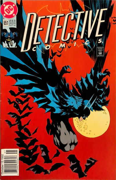 Cover for Detective Comics (DC, 1937 series) #651 [Newsstand]