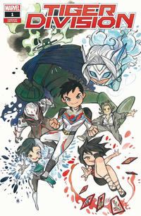 Cover Thumbnail for Tiger Division (Marvel, 2023 series) #1 [The Comic Mint - Peach Momoko Chibi Variant]