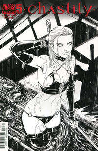 Cover Thumbnail for Chastity (Dynamite Entertainment, 2014 series) #5 [Incentive Tim Seeley Black and White Variant]