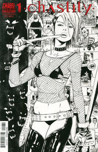 Cover Thumbnail for Chastity (Dynamite Entertainment, 2014 series) #1 [Incentive Tim Seeley Black and White Variant]