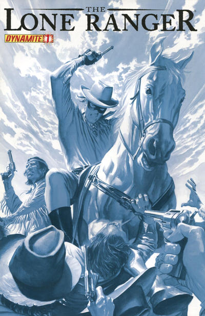 Cover for The Lone Ranger (Dynamite Entertainment, 2012 series) #1 [Ranger Blue Retailer Incentive Alex Ross]