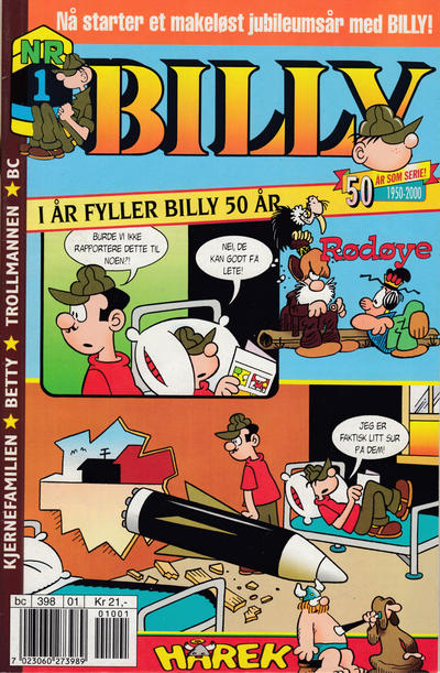 Cover for Billy (Hjemmet / Egmont, 1998 series) #1/2000