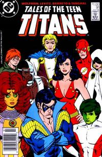 Cover for Tales of the Teen Titans (DC, 1984 series) #91 [Newsstand]