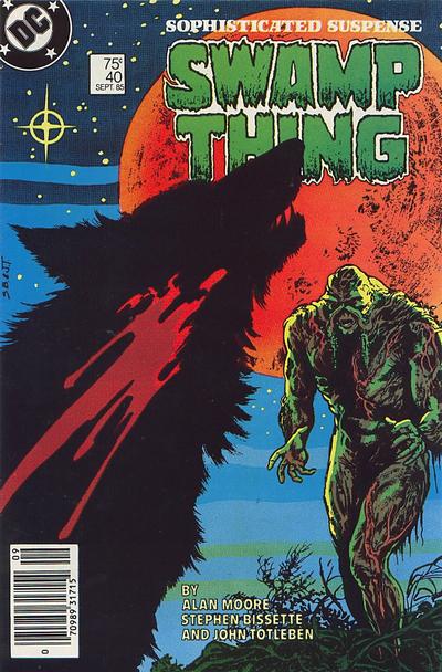 Cover for Swamp Thing (DC, 1985 series) #40 [Newsstand]