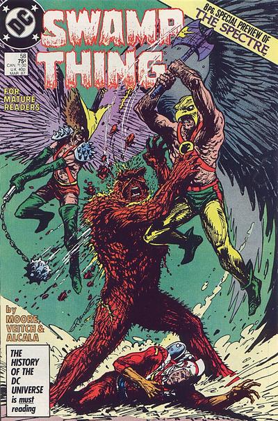 Cover for Swamp Thing (DC, 1985 series) #58 [Direct]