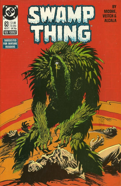 Cover for Swamp Thing (DC, 1985 series) #63