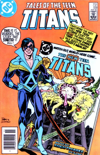 Cover for Tales of the Teen Titans (DC, 1984 series) #59 [Newsstand]