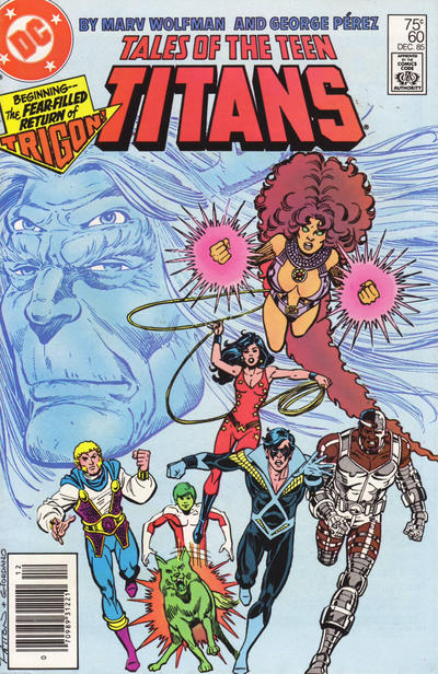 Cover for Tales of the Teen Titans (DC, 1984 series) #60 [Newsstand]