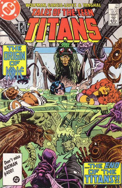 Cover for Tales of the Teen Titans (DC, 1984 series) #70 [Direct]