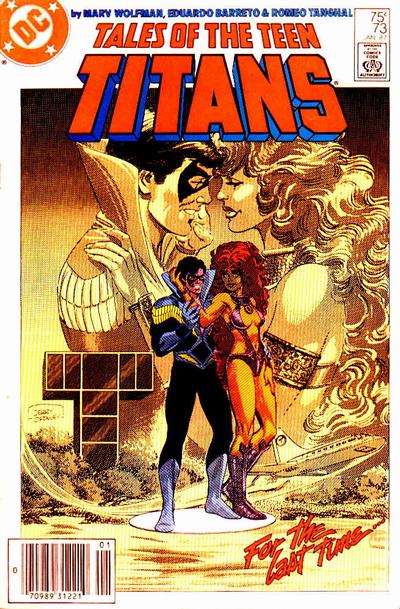 Cover for Tales of the Teen Titans (DC, 1984 series) #73 [Newsstand]