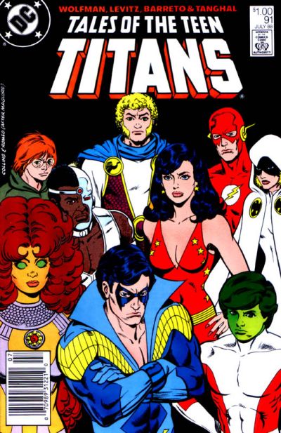 Cover for Tales of the Teen Titans (DC, 1984 series) #91 [Newsstand]