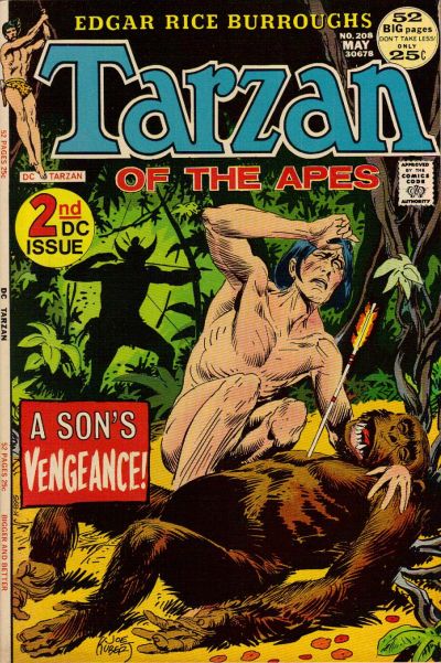 Cover for Tarzan (DC, 1972 series) #208