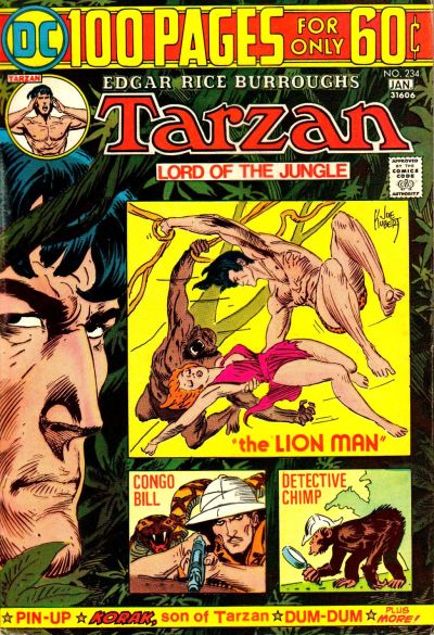 Cover for Tarzan (DC, 1972 series) #234