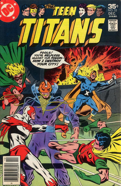 Cover for Teen Titans (DC, 1966 series) #52
