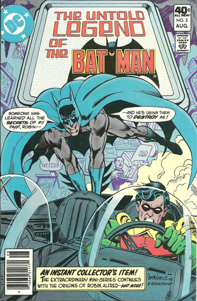 Cover for The Untold Legend of the Batman (DC, 1980 series) #2