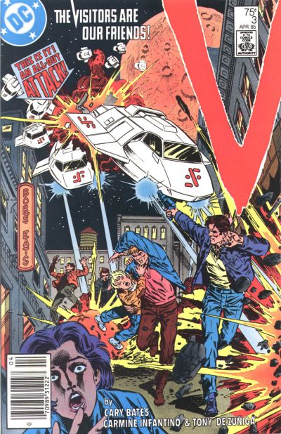 Cover for V (DC, 1985 series) #3 [Newsstand]