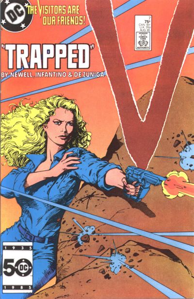 Cover for V (DC, 1985 series) #7 [Direct]