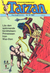 Cover Thumbnail for Tarzan (Atlantic Förlags AB, 1977 series) #12/1987