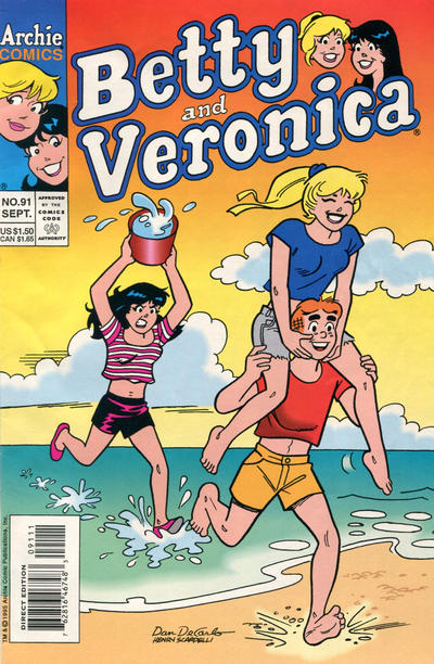 Cover for Betty and Veronica (Archie, 1987 series) #91 [Direct Edition]