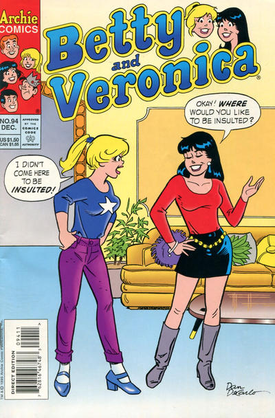 Cover for Betty and Veronica (Archie, 1987 series) #94 [Direct Edition]