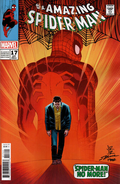 Cover for The Amazing Spider-Man (Marvel, 2022 series) #17 (911) [Classic Homage Variant Edition - John Romita Jr. Cover]