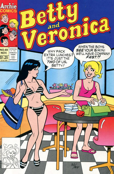 Cover for Betty and Veronica (Archie, 1987 series) #69 [Direct]