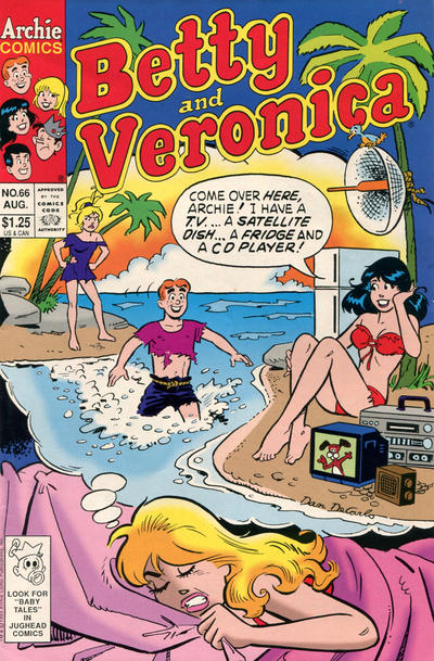 Cover for Betty and Veronica (Archie, 1987 series) #66 [Direct]