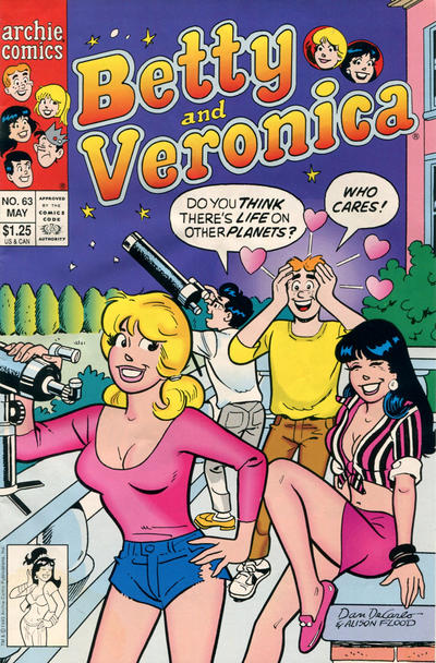Cover for Betty and Veronica (Archie, 1987 series) #63 [Direct]