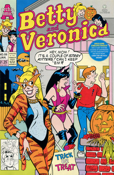 Cover for Betty and Veronica (Archie, 1987 series) #59 [Direct]