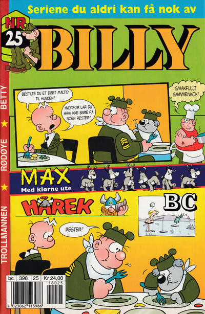 Cover for Billy (Hjemmet / Egmont, 1998 series) #25/2001