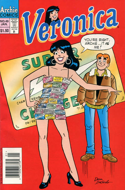 Cover for Veronica (Archie, 1989 series) #49 [Newsstand]